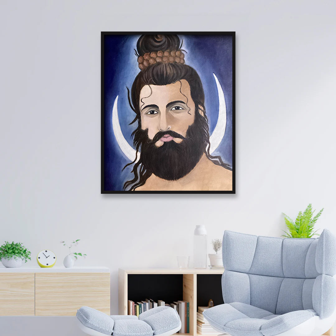 Embrace the Divine: A Vision of Mahadev's | Digital Print
