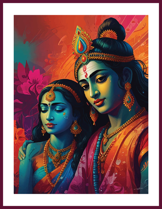 Let Love Flourish: Bring Radha Krishna Home | Wall Art