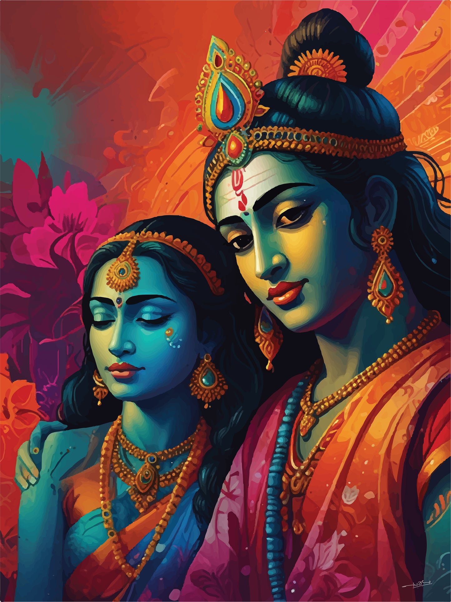 Let Love Flourish: Bring Radha Krishna Home | Wall Art