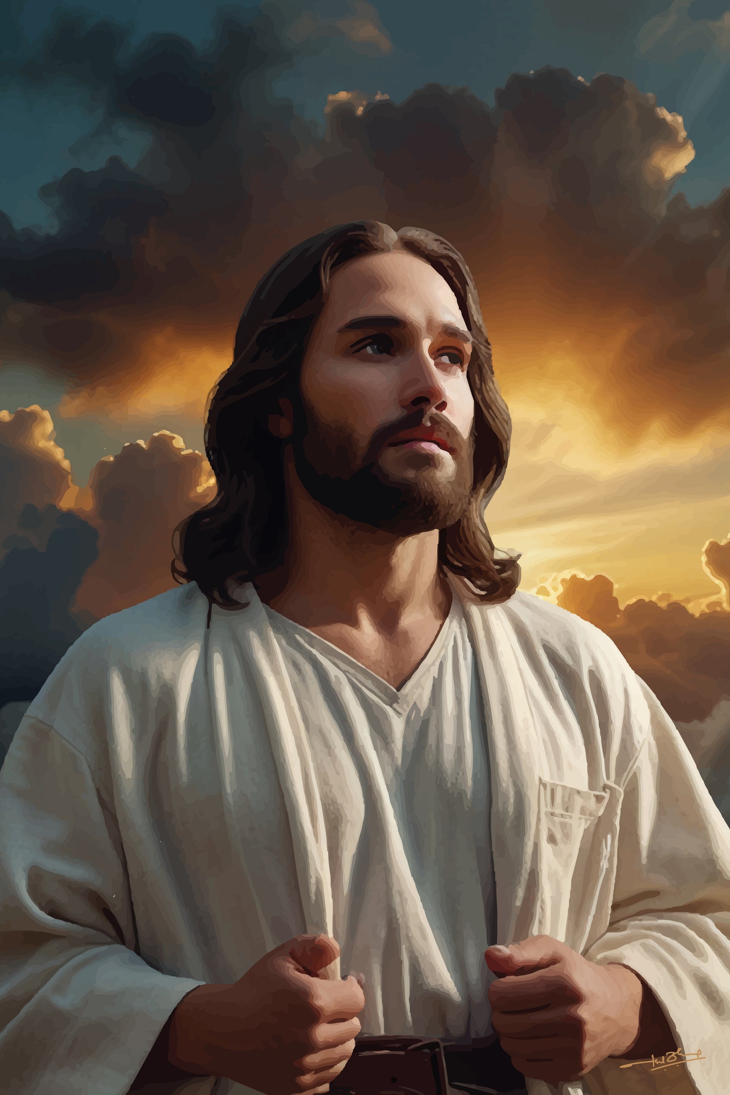 Jesus Christ / Digital Art / The Holy One of Bethlehem / Jesus Christ Painting