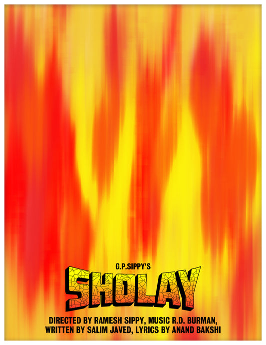 Sholay Minimalist Artwork