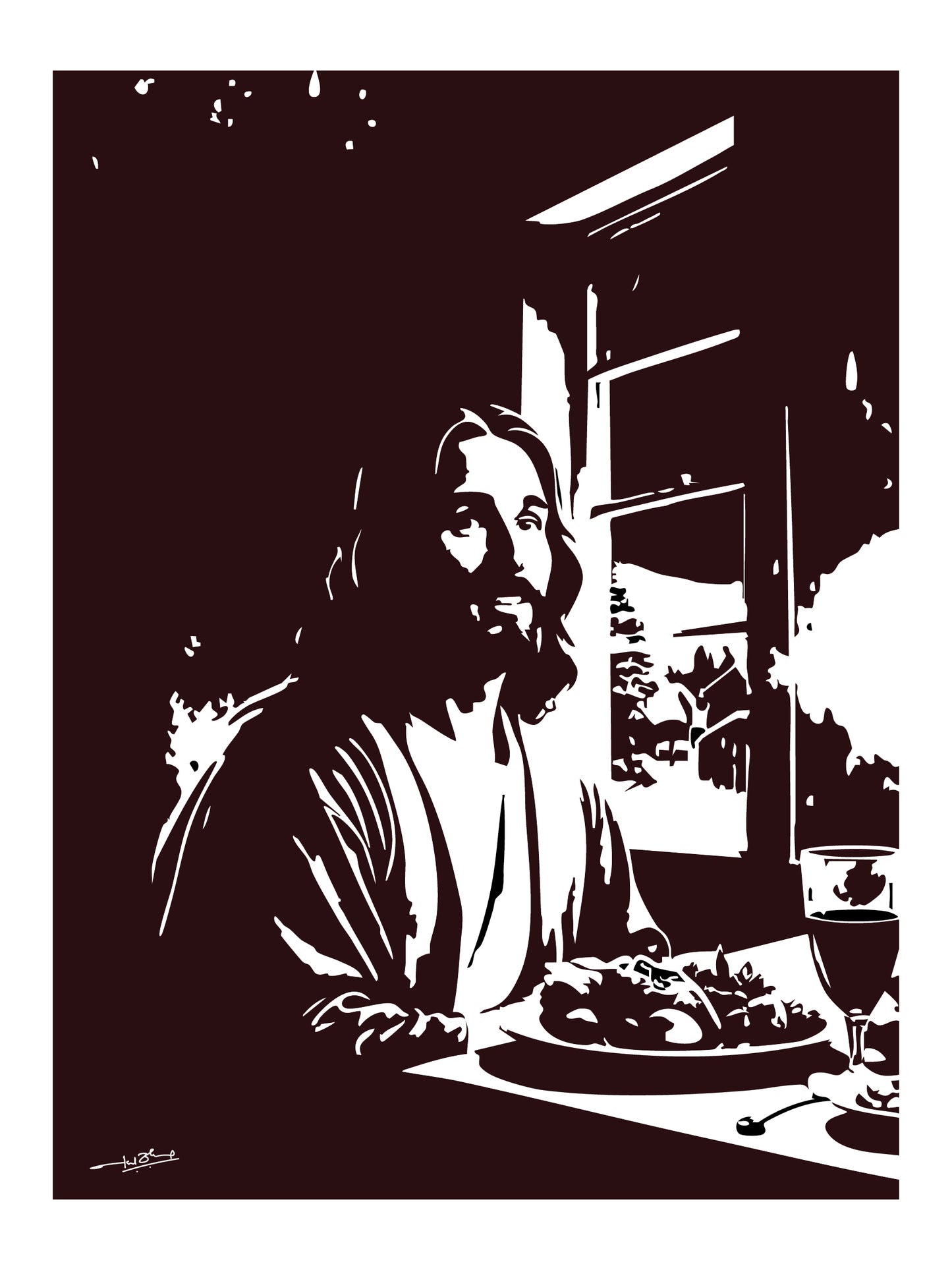 Jesus Minimalist Artwork 2.0