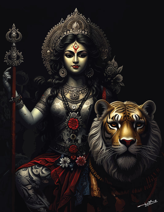 Durga, the Invincible, the Protector