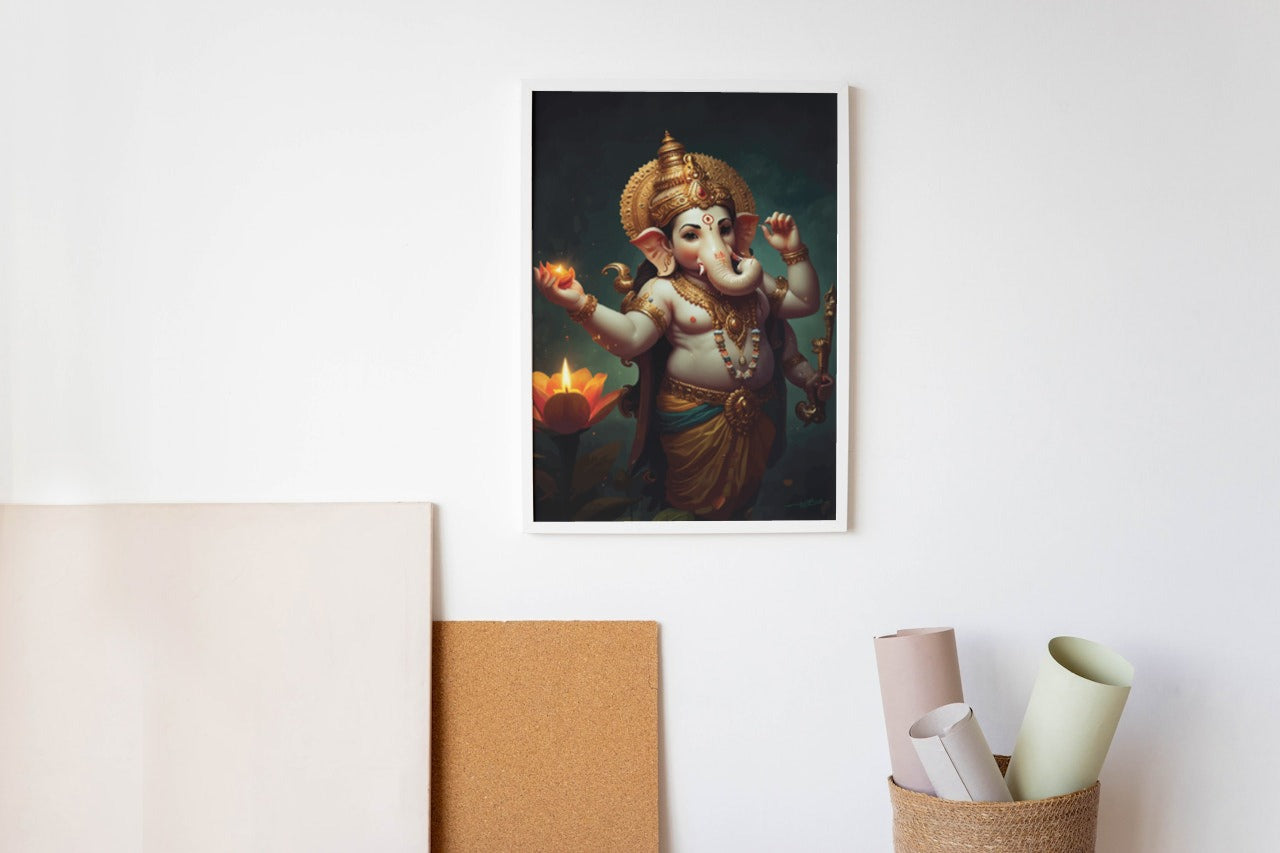 Embrace the divine with Ganpati's grace!